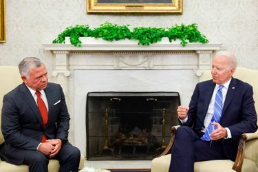 Le roi Abdallah de Jordanie et Joe Biden à la Maison-Blanche, le 19 juillet 2021.