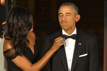 Le couple Michelle et Barack Obama en 2015. 