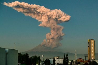 Volcan Popocatepetl le 9 janvier 2020.
