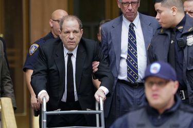 Harvey Weinstein le 6 janvier à New York pour l'ouverture de son procès. 