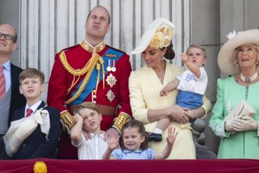 William, Kate et leurs enfants George, Charlotte et Louis à la parade Trooping the Color le 8 juin 2019