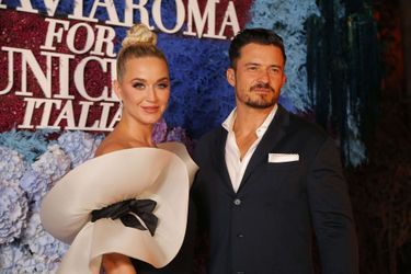 Katy Perry et Orlando Bloom au gala UNICEF organisé par LuisaViaRoma à Capri le 31 juillet 2021