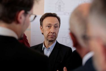 Stéphane Bern au Château-Thierry (Aisne) en mars dernier, pour la présentation des 18 nouveaux projets de l'édition 2019 du loto du patrimoine. 