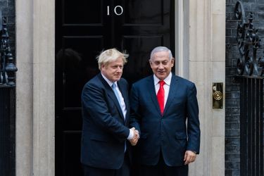 Boris Johnson et Benjamin Netanyahu à Londres en septembre 2019.