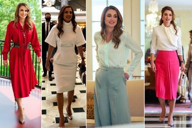 Quatre des looks de la reine Rania de Jordanie lors de sa visite d’Etat à Washington en juillet 2021