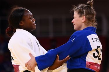 Clarisse Agbégnénou a été couronnée d’or au judo en moins de 63 kilos mardi.