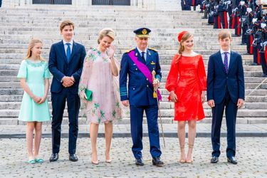 La famille royale belge a célébré la fête nationale de Belgique à la Cathédrale des Saint-Michel-et-Gudule à Bruxelles.