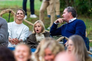 La princesse Madeleine de Suède et Christopher O&#039;Neill avec leur fille aînée la princesse Leonore, sur l&#039;île d&#039;Öland, le 10 juillet 2021