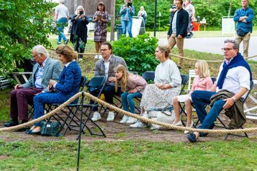 La famille royale de Suède à un concert sur l'île d'Öland, le 10 juillet 2021
