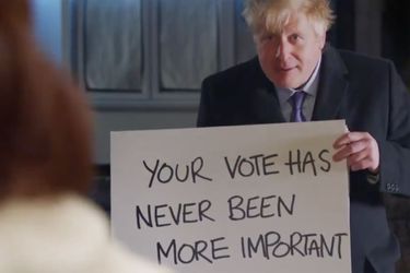 Boris Johnson dans une parodie de "Love Actually".