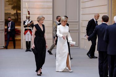 Brigitte Macron et Laure Mattarella. 