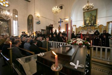 Funérailles d'un prêtre catholique et de son père tués le 11 novembre 2019 à Qamichli.