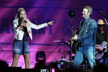 Gwen Stefani et Blake Shelton au Festival Ole Red à Tishomingo (Oklahoma) en septembre 2017
