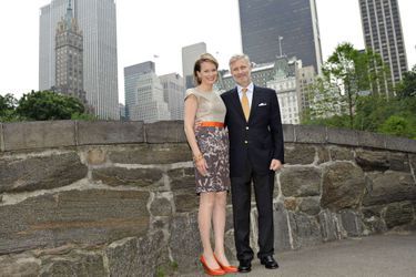 Mission économique aux Etats-Unis en juin 2011 : balade informelle du couple princier à Central Park.