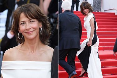 Sophie Marceau sur le tapis rouge du 74e Festival de Cannes pour la montée des marches du film «Tout s'est bien passé» le 7 juillet 2021