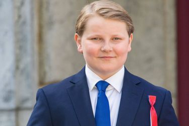 Le prince Sverre Magnus de Norvège à Skaugum le jour de la Fête nationale norvégienne, le 17 mai 2019