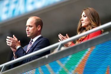 William et Kate lors du match Angleterre-Allemagne lors de l&#039;Euro 2020 au stade de Wembley à Londres le 29 juin 2021