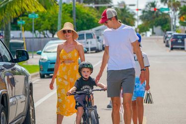 Ivanka Trump et Jared Kushner lors d'une sortie en famille à Miami, en Floride, le 12 juin 2021.