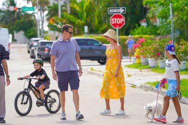 Ivanka Trump et Jared Kushner lors d'une sortie en famille à Miami, en Floride, le 12 juin 2021.