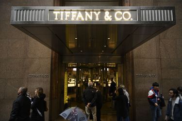 Boutique Tiffany sur la Cinquième Avenue à New York. 
