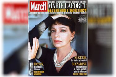 Marie Laforêt en couverture de Paris Match, n°2539, daté du 22 janvier 1998.