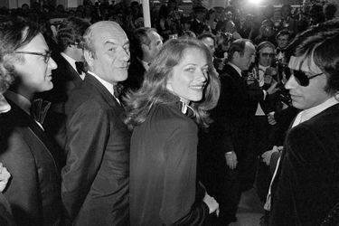 Jean-Michel Jarre (à droite) et Charlotte Rampling au Festival de Cannes à la fin des années 1970