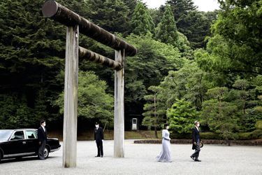 La princesse Mako du Japon au cimetière impérial Musashi à Hachioji, le 16 juin 2021