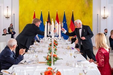 Le roi Willem-Alexander des Pays-Bas et le président allemand à Berlin, le 5 juillet 2021