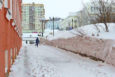 La ville de Norilsk en Russie.