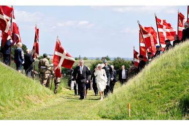 La reine Margrethe II de Danemark dans le Jutland du Sud, le 13 juin 2021