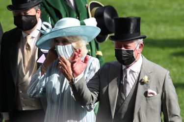 La duchesse de Cornouailles Camilla et le prince Charles au Royal Ascot, le 15 juin 2021