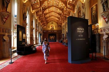 Exposition hommage au prince Philip au château de Windsor, le 24 juin 2021