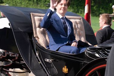 Le prince Christian de Danemark, le 13 juin 2021 dans le Jutland du Sud