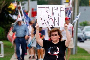 Les partisans de Donald Trump venus à la convention républicaine à Greenville, en Caroline du Nord, le 5 juin 2021.