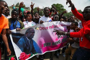 Le retour de Laurent Gbagbo à Abidjan, en Côte d'Ivoire, le 18 juin 2021.