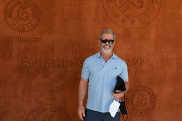 Mel Gibson à Roland-Garros le 13 juin 2021