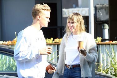 Cody Simpson et Miley Cyrus à Los Angeles le 13 octobre 2019. 