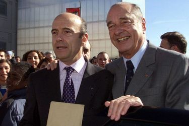 Jacques Chirac et Alain Juppé en octobre 2002. 