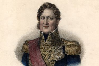 Gravure figurant le roi des Français Louis-Philippe