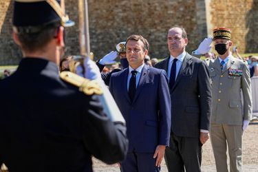 Emmanuel Macron et son Premier ministre Jean Castex. 