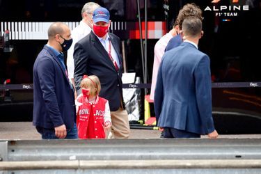 La princesse Gabriella de Monaco avec le prince Albert II à Monaco, le 22 mai 2021