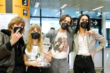 Le groupe italien Måneskin de retour à Rome dimanche après sa victoire à l'Eurovision 2021