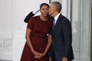 Michelle et Barack Obama en janvier 2017