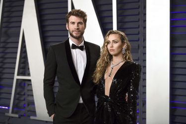Liam Hemsworth et Miley Cyrus en janvier 2019