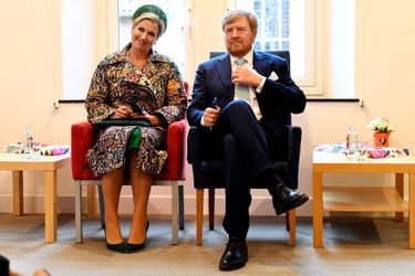 La reine Maxima et le roi Willem-Alexander des Pays-Bas à Venray, le 27 mai 2021