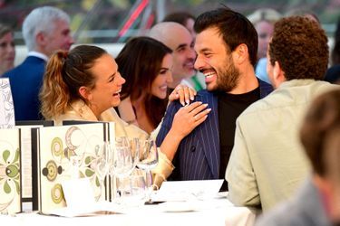 Pauline Ducruet et son petit ami Maxime Giaccardi au défilé Amber Lounge à Monaco le 21 mai 2021