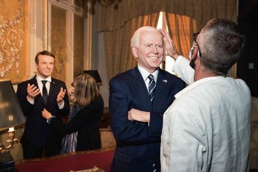 MUSÉE GRÉVIN La statue de cire du président français accueille Joe Biden – tout nouvellement installé –, qui va lui voler la vedette.