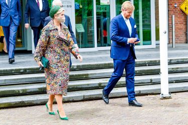 La reine Maxima et le roi Willem-Alexander des Pays-Bas à Venray, le 27 mai 2021