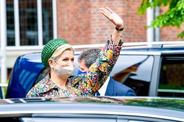 La reine Maxima des Pays-Bas à son départ de Venray, le 27 mai 2021