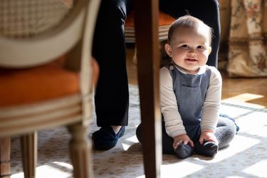 Le petit prince Charles de Luxembourg. Photo diffusée pour ses 1 an, le 10 mai 2021